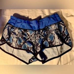 Lululemon snakeskin pattern shorts